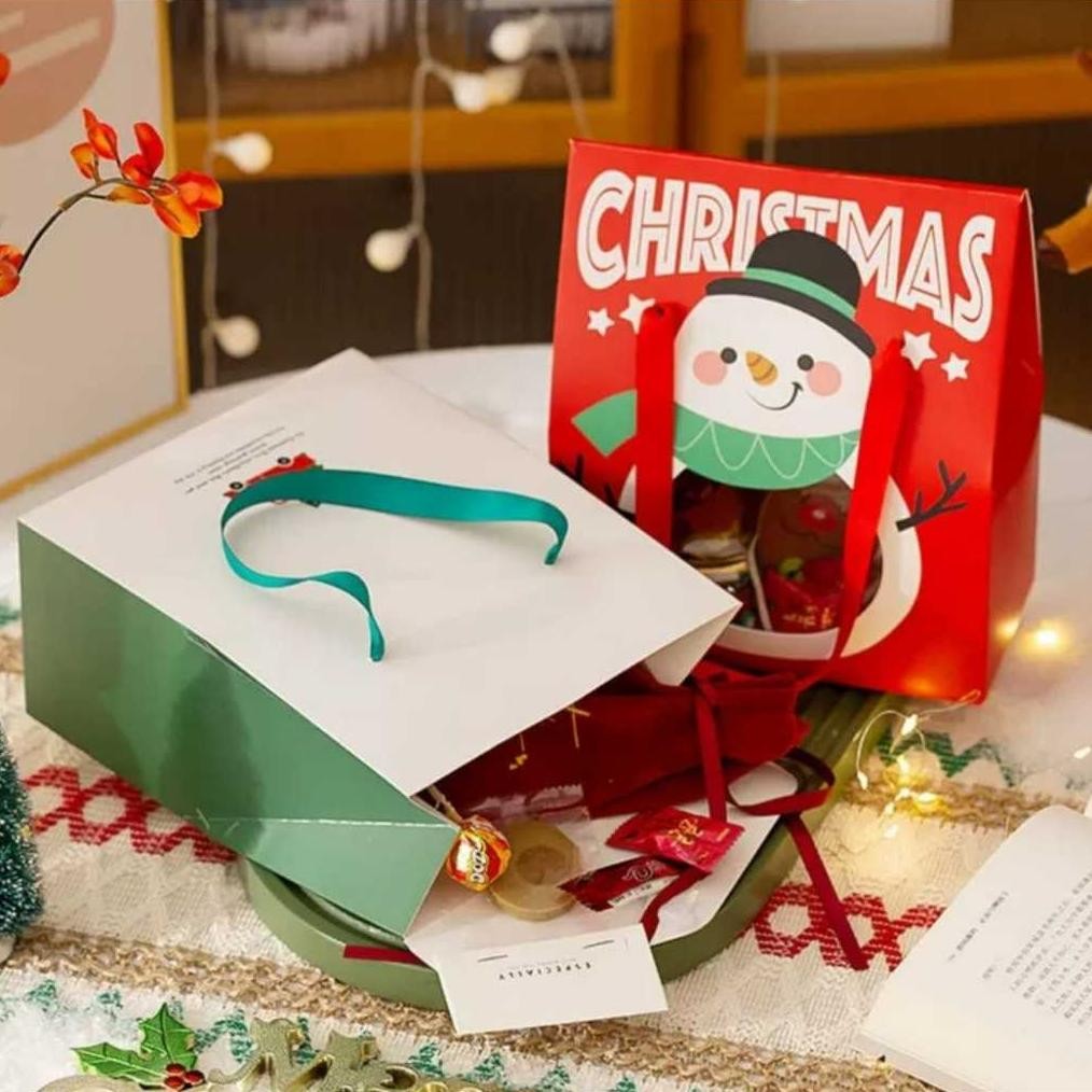 

CR - [5pcs] Paper Bag Box Kue Kering Christmas Goodie Bag Natal Dus 2 Toples Jar 500ml TERLARIS