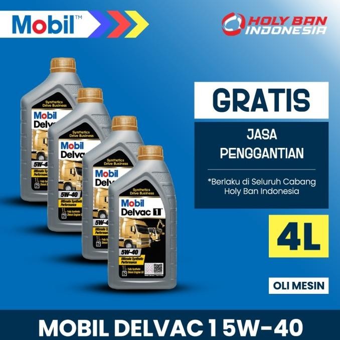 

READY MOBIL DELVAC 1 5W-40 (4 LITER) - OLI MESIN