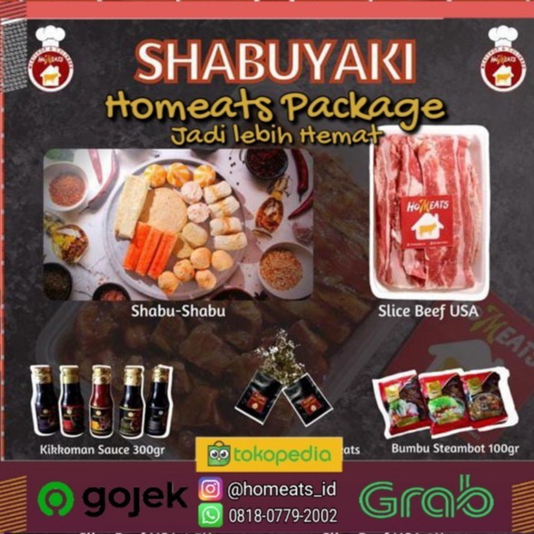 

Paket Shabuyaki 1 (Slice Beef 500Gr+Shabu-Shabu 500Gr+Bumbu Steamboat)