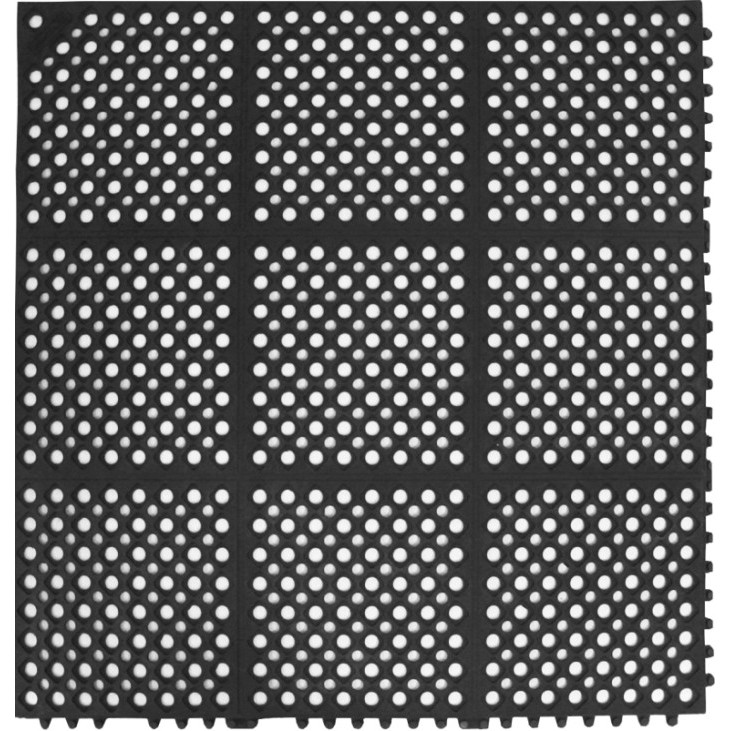 Rubber Drainage Mat / Karpet Karet Drainase [Black] "Hercules