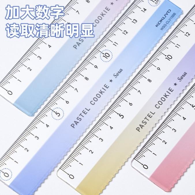 

BARU PASTEL COOKIE RULER SORA WAVE SHAPE 15CM WSG-CLV15 (PENGGARIS)