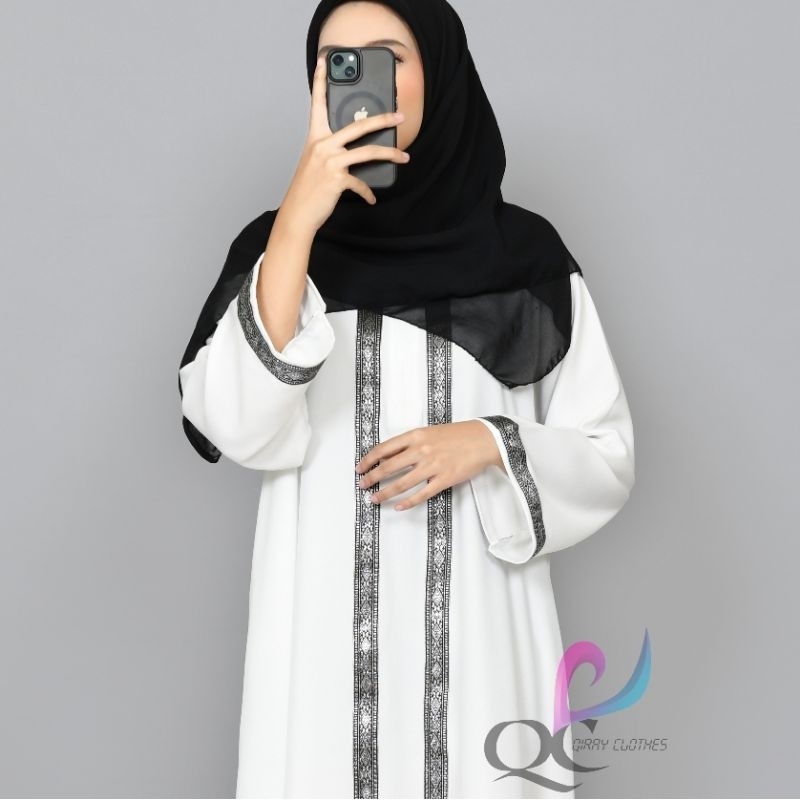 Pakaian Muslim Import Remaja Gamis Wanita Kekinian Ghamis Terbaru 2025 Ghamus Lebaran Idul Fitri Gam