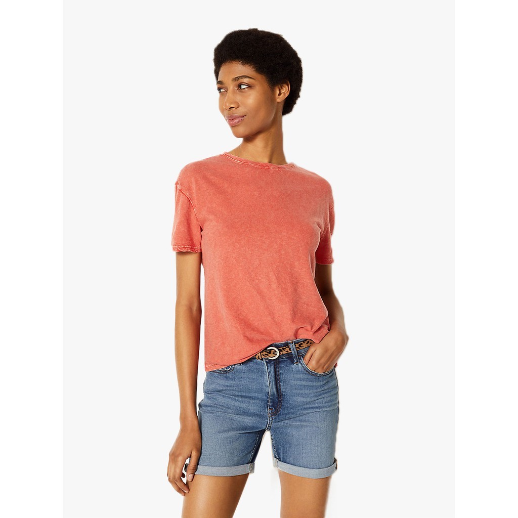 MARKS & SPENCER - Kaos Wanita - Vintage Wash Pure Cotton T-Shirt