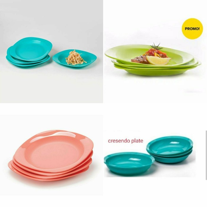 PIRING MAKAN PIRING TUPPERWARE- BLOSSOM PLATE (ECER) SATUAN