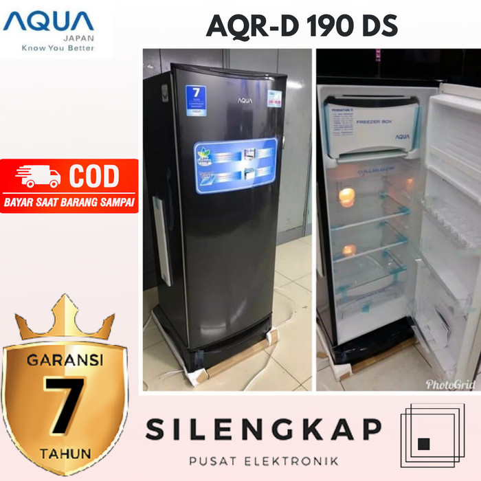KULKAS 1 PINTU AQUA AQR-D 190 DS GARANSI RESMI