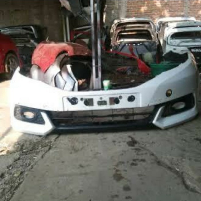 BEMPER BUMPER DEPAN MOBILIO TIPE E KOMPLIT COVER FOGLAMP