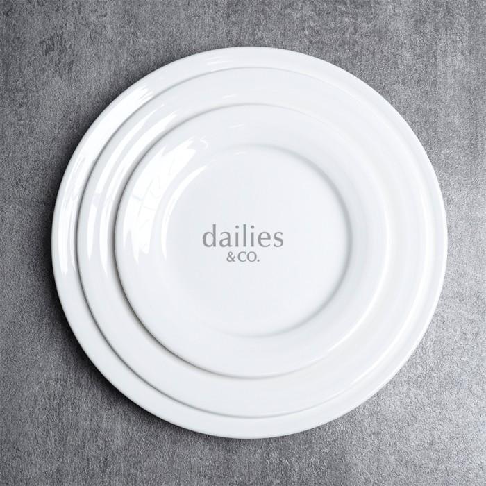 SAINT JAMES CONCENTRIC PLATE/ PIRING MAKAN KERAMIK