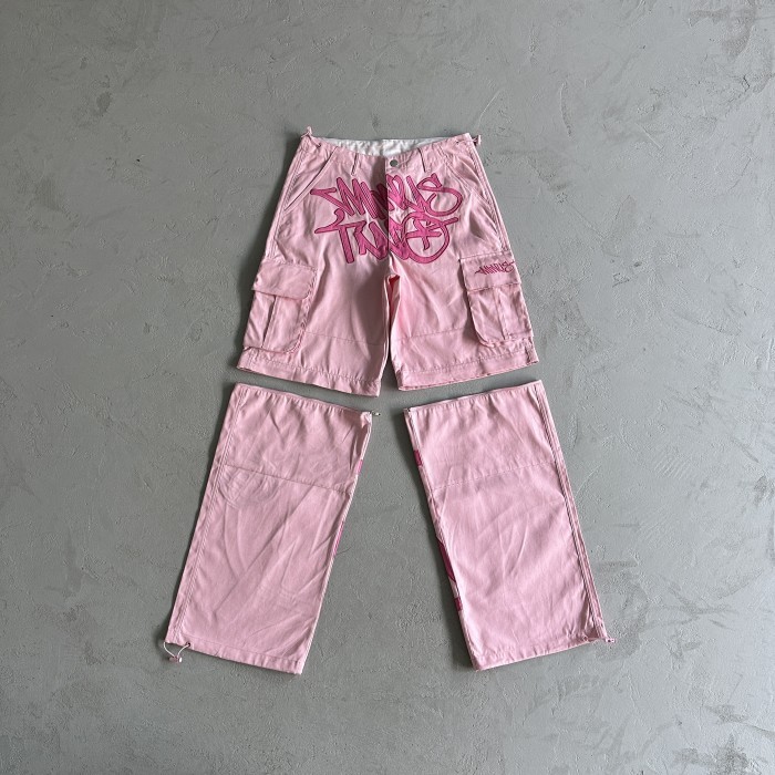 Minus Two Pink Detachable Cargo Pants