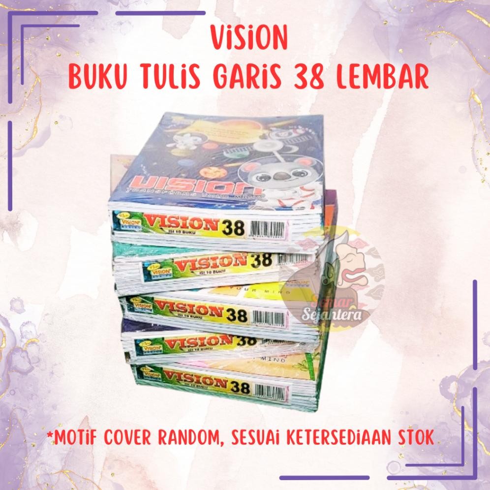 

Terlaris [Pak] Buku Tulis Vision 38 Lembar (10 Pcs)^