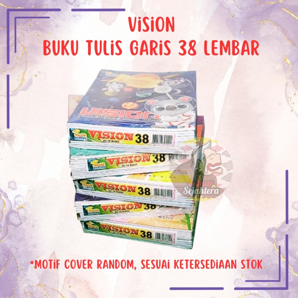 

Terlaris [Pak] Buku Tulis Vision 38 Lembar (10 Pcs)^