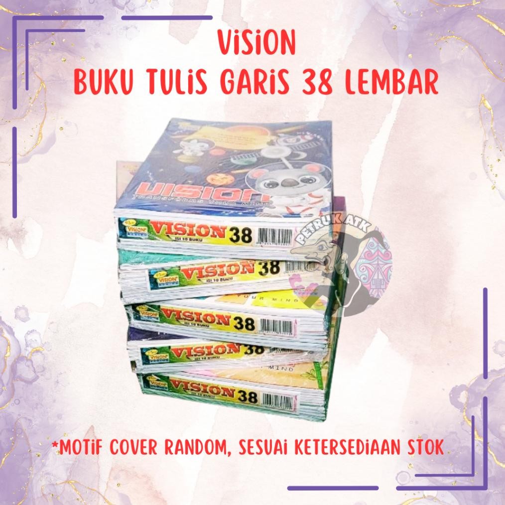 

Sale [Pak] Buku Tulis Vision Isi 38 Lembar (10 Pcs)