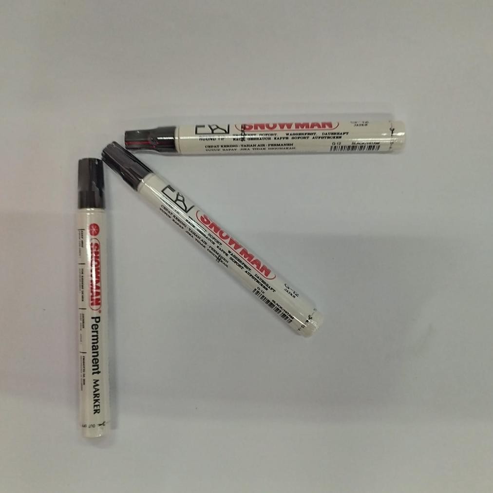 

Trend Spidol Snowman Permanent G-12 Hitam ( 1Pcs)