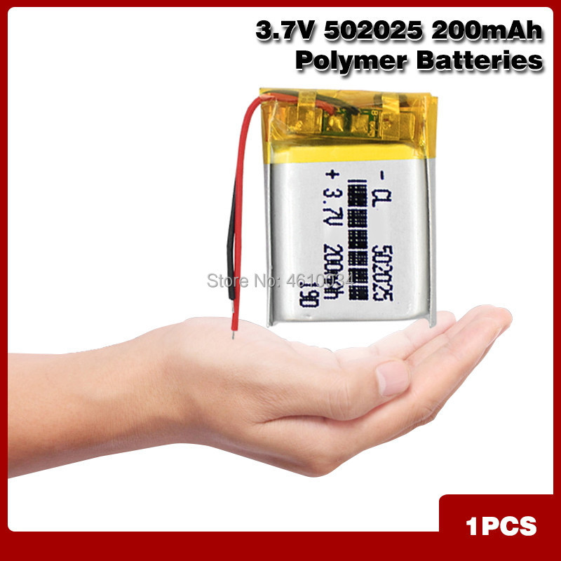 Chinese 502025 3.7v lithium ion battery 200 mah Li polymer