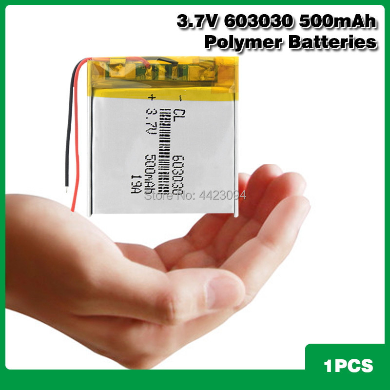 3.7V 500mAh 603030 Lithium Polymer Li-Po li ion