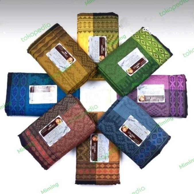 Sarung Wadimor | Motif Strimin Grosir | Songket Mercerized | Kualitas Premium