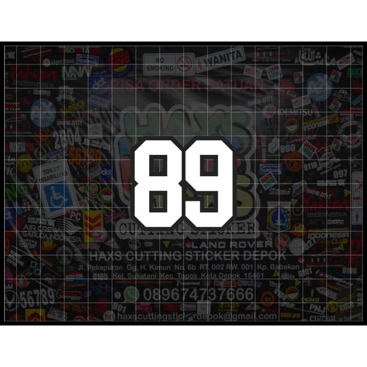 

TERBARU CUTTING STICKER NOMOR 2 ANGKA BASEBALL STYLE TINGGI 5 CM 2 WARNA !