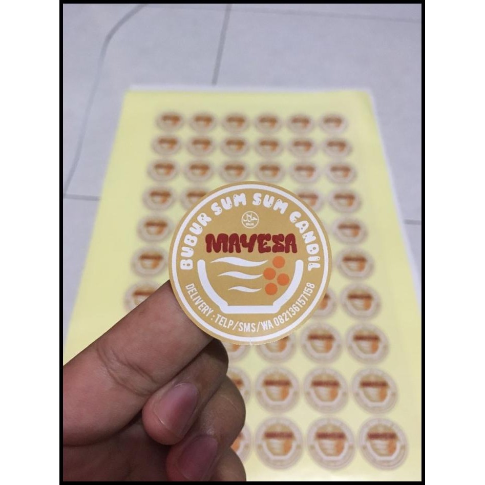 

GRATIS ONGKIR STICKER LABEL PRODUK HOMEMADE BAHAN CHROMO / KROMO