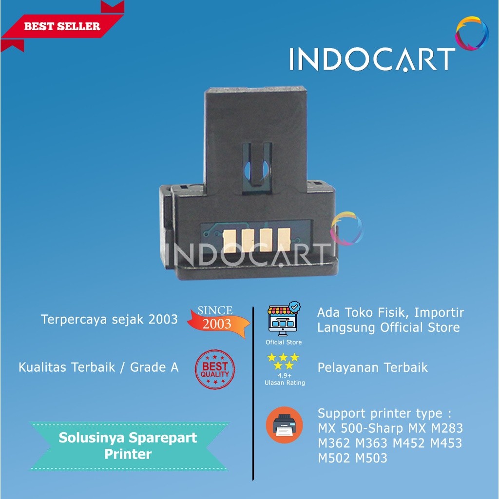 IndoCart Chip MX 500-Sharp MX M283 M362 M363 M452 M453 M502 M503-40K