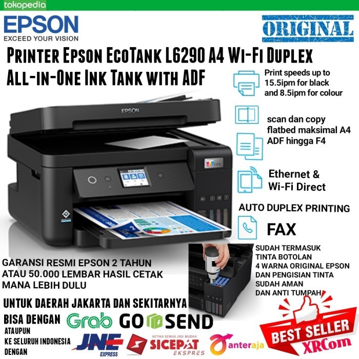 TERMURAH - Printer Epson L6190 / l 6190 ALL IN ONE WIFI DUPLEX Pengganti L655