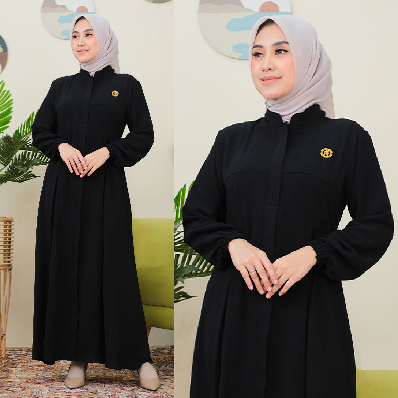 Hamis Gaun Gamis Modern Adem Ganis Premium Mewah Lebaran Gmis Ibu Ibu Pengajian Games Perempuan Dres