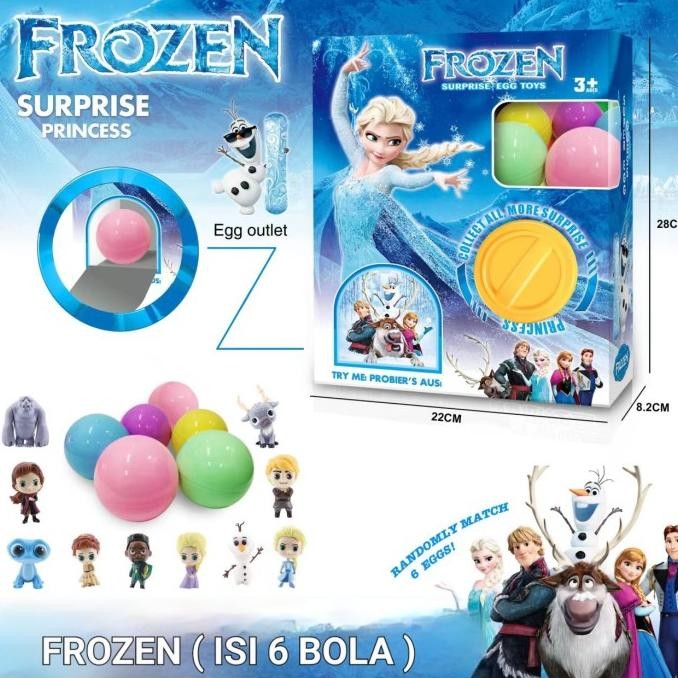 

Sale! Surprise Egg Frozen Dinosaur Superhero Kado Easter Egg Telur Paskah