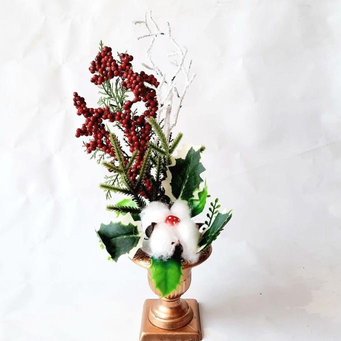 

Sale! Bunga Rangkai Natal Lengkap Pot Dekorasi Hiasan Natal Ranting Pohon