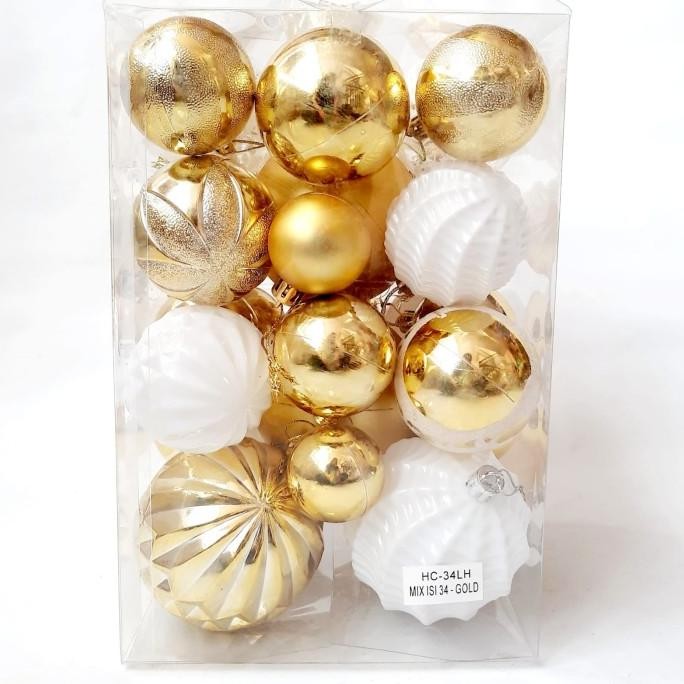 

Sale! Bola Natal Isi 34 Premium Hiasan Kado Christmas Ball Murah Dekor Natal