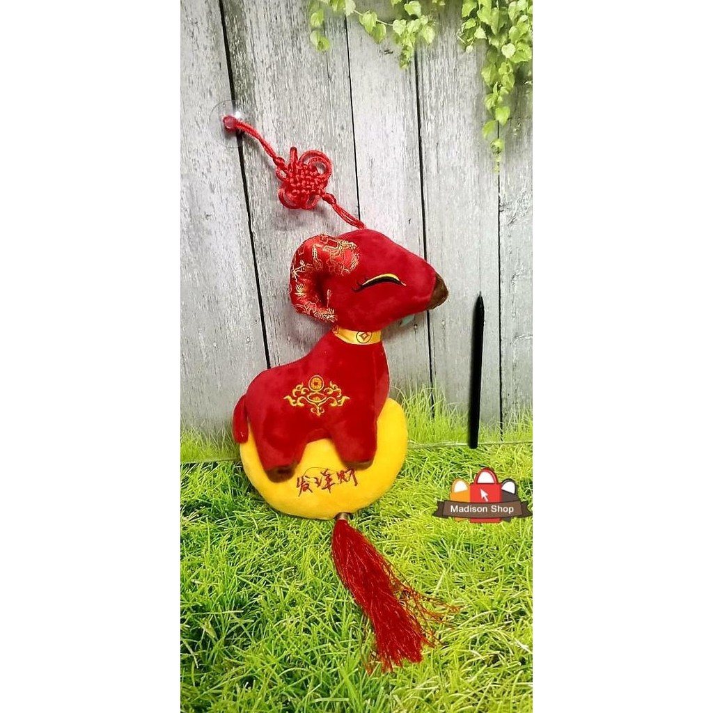 

Sale! Kado Soevenir Boneka Kambing Fu Yenpao Boneka Hoki Sheep Doll Premium