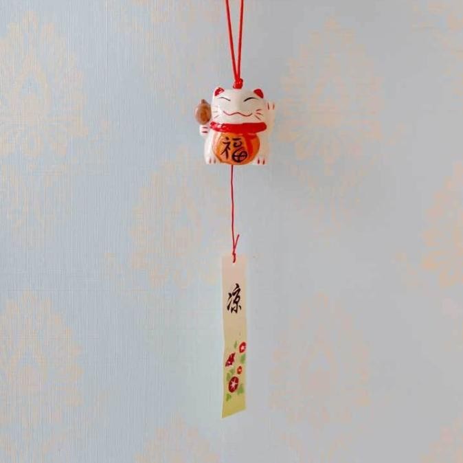 

Sale! Maneki Neki Keramik Gantungan Hoki Lucky Cat Charm Kado