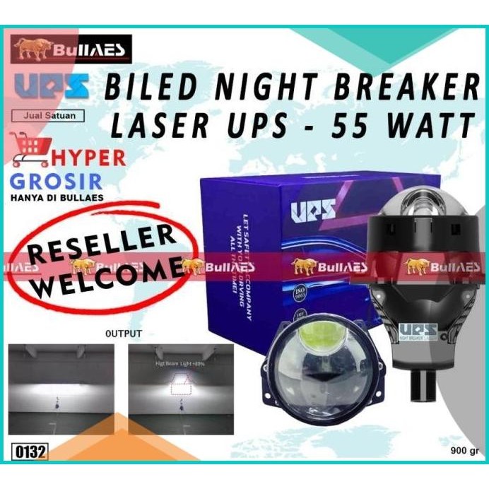 Projector BILED NIGHT BREAKER LASER 3 Inchi MERK UPS I BILED LASER 11O
