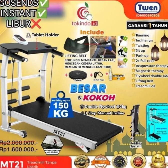 Treadmill Twen RP7 Treadmil Running Pad walking Pad listrik elektrik