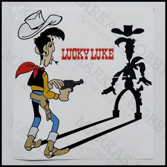 

DISKON STIKER LUCKY LUKE SHOOT HIS SHADOW !!!