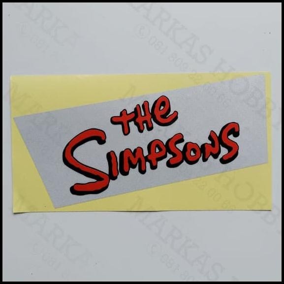 

DISKON STIKER THE SIMPSON RED OF TEXT