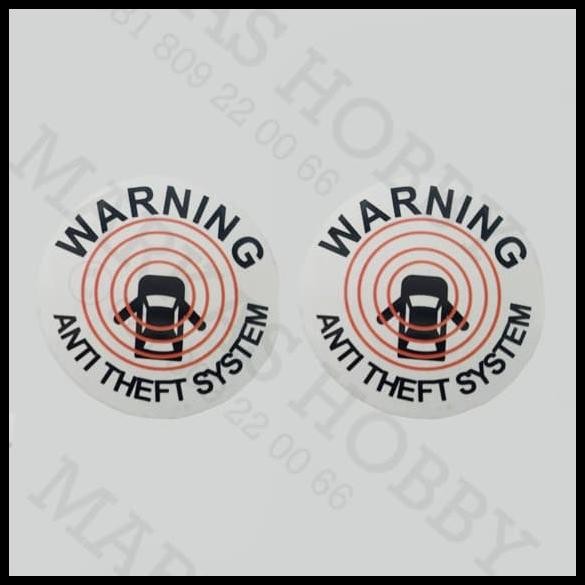 

TERMURAH STIKER WARNING ANTI THEFT SYSTEM TRANSPARANT !!!!!