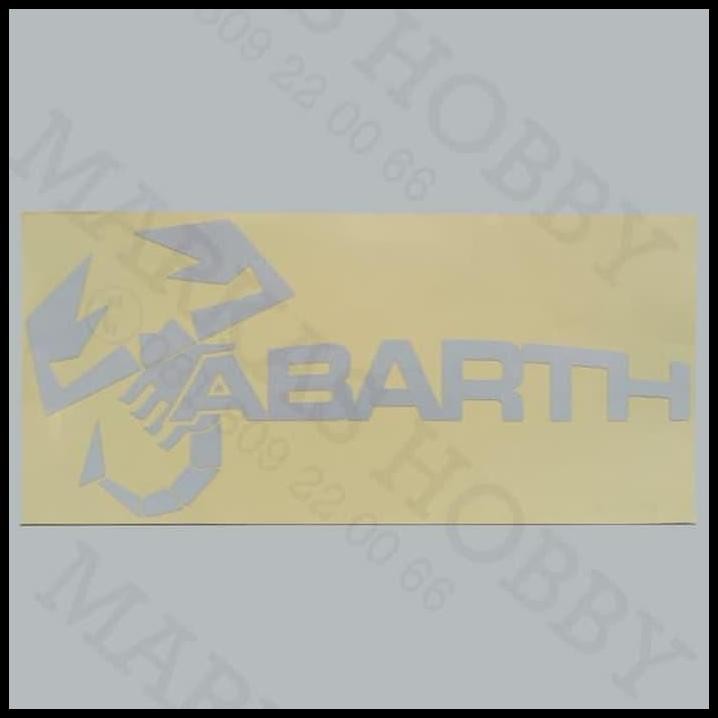 

TERBARU STIKER ABARTH SILVER !!!