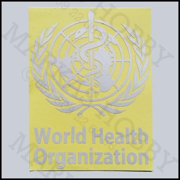 

DISKON STIKER WHO WORLD HEALT ORGANIZATION WHITE !!!!!!