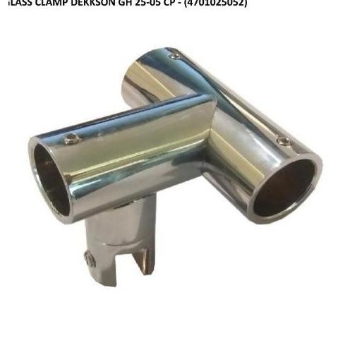 

Glass Clamp Dekkson Gh 25-05 Cp Konektor T Pipa Penguat 1 Inch 3 Arah Original Dan Terpercaya