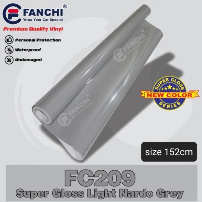 

MURAH 152CM STICKER FANCHI FC209 SUPER GLOSSY LIGHT NARDO GREY 152CM /M