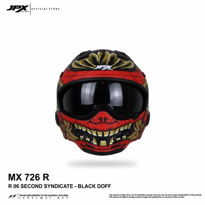 Helm Jpx Full Face Mx-726R - R06 Second Syndicate