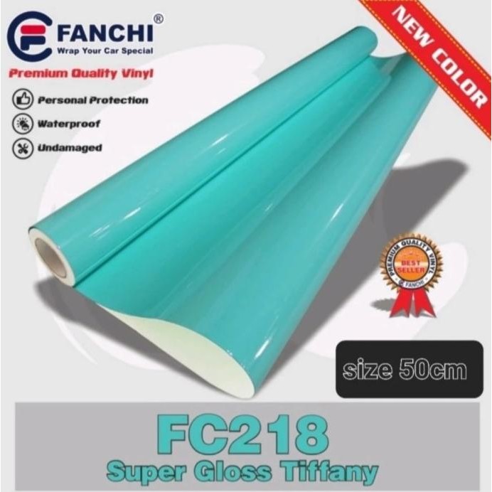 

TERBATAS ROLL STICKER FANCHI FC218 SUPER GLOSSY TIFFANY 50CM X 8,5M ROLL