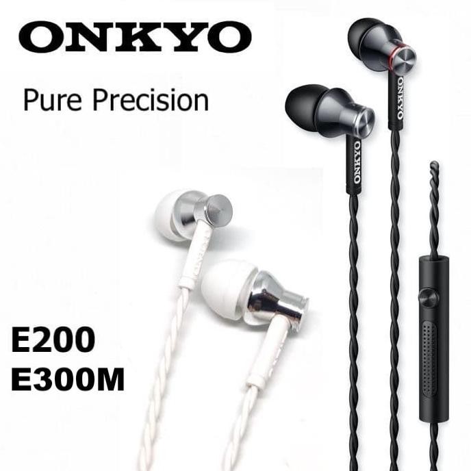 Produk Baru Original Onkyo E200 Earphone Semi-Open Stereo High Fedility (No Box)