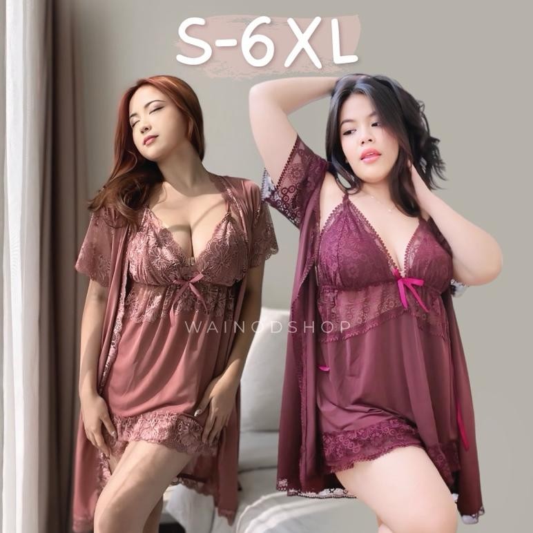 christ mades-6xl kimono lingerie set - wainodshop
