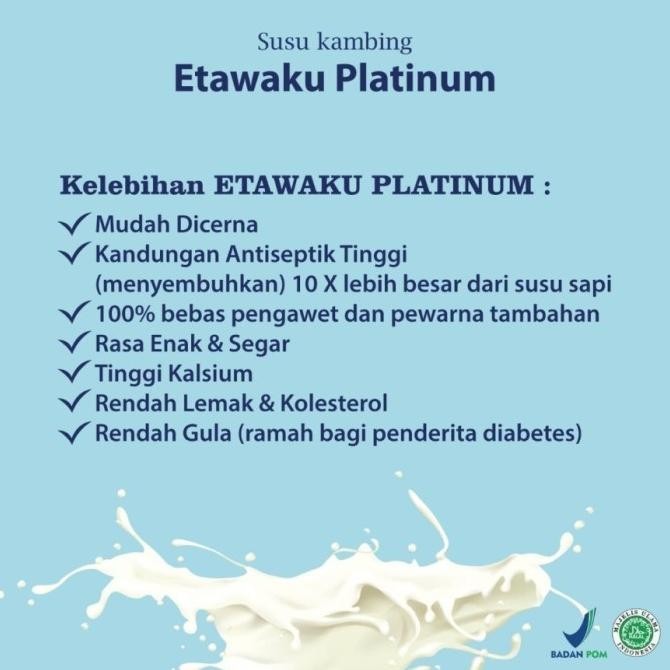 

ETAWAKU PLATINUM Susu Kambing Etawa Bubuk Murni Rendah Gula Original [terbaik]