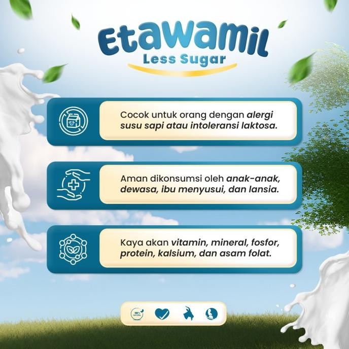 

ETAWAMIL NON SUGAR TANPA GULA Susu Kambing Etawa Bubuk - ORIGINAL 500g [terbaik]