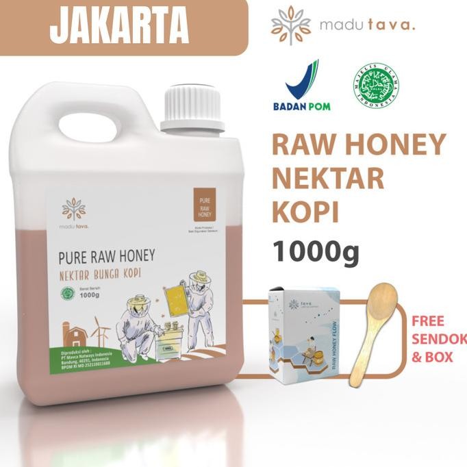 

Madu Murni Asli Tava 1kg Nektar Kopi 100% Pure Raw Honey Sarang Alami [terbaik]