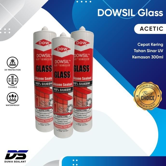 Ready Dowsil Glass Lem Silicone Sealant Dowsil Glass Acetic