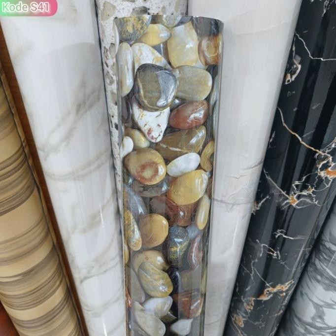 Ready Stiker Lantai Keramik Bahan Tebal Anti Air - Serat Kayu Sudah Ada Lem