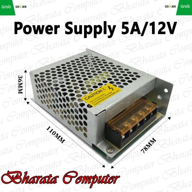 

Diskon! Power Supply 5A 12V Berkualitas Internal PSU Jaring 12Volt 5Ampere