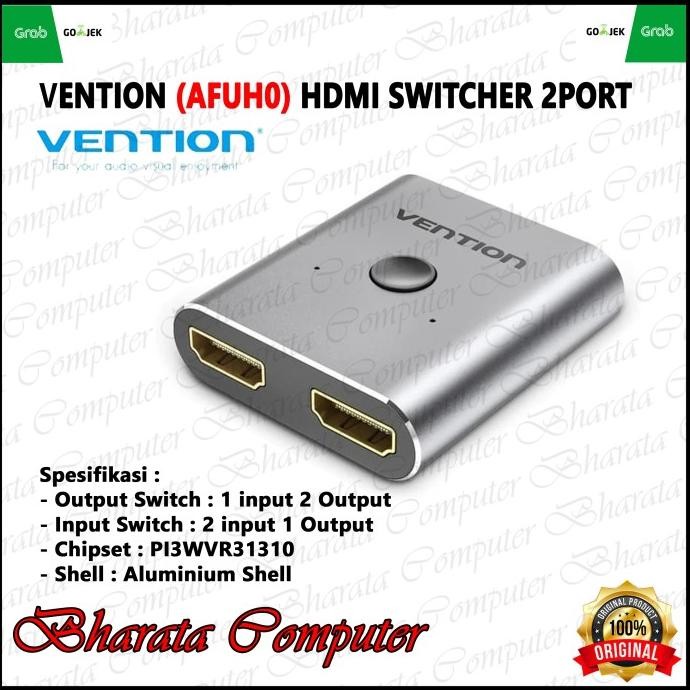 

Diskon! Vention AFUH0 Bidirectional HDMI Switcher 2-in 1-out & 1-in 2-Out