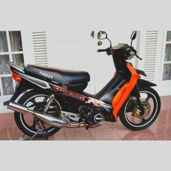 STRIPING FIZ R FIZR 2001 2002 HITAM ORANGE OREN SILVER FULL CLUTCH